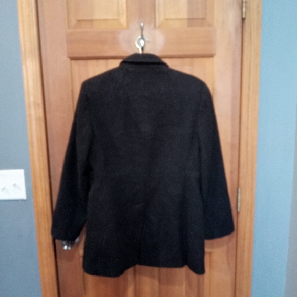 Anne Klein 100% wool black jacket size 10 - Picture 2 of 6